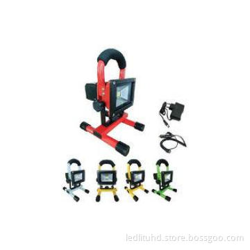 500lm 5W LED Rechargeable Floodlight , DC 12.6V 60Hz 10H Wo